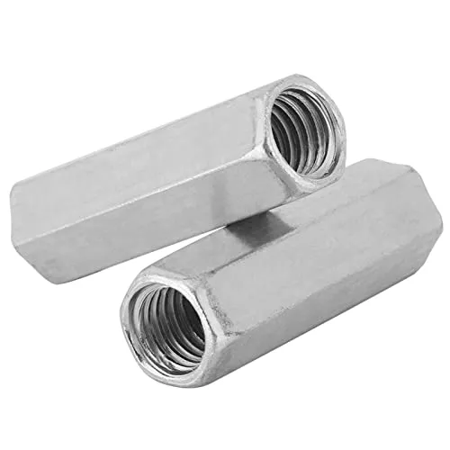 Garosa écrou hexagonal long M12 × 50 mm en zinc, lot de 5