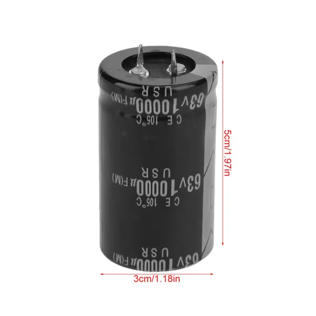 Garosa condensateurs électrolytiques audio 10 000 µF 63 V lot de 4