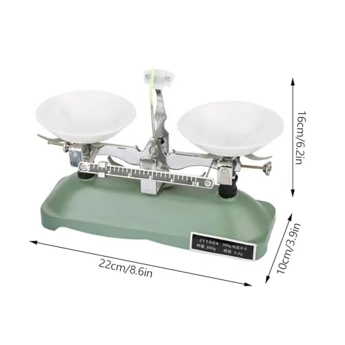 Garosa Balance mécanique à plateaux 200g kit poids 0,2g