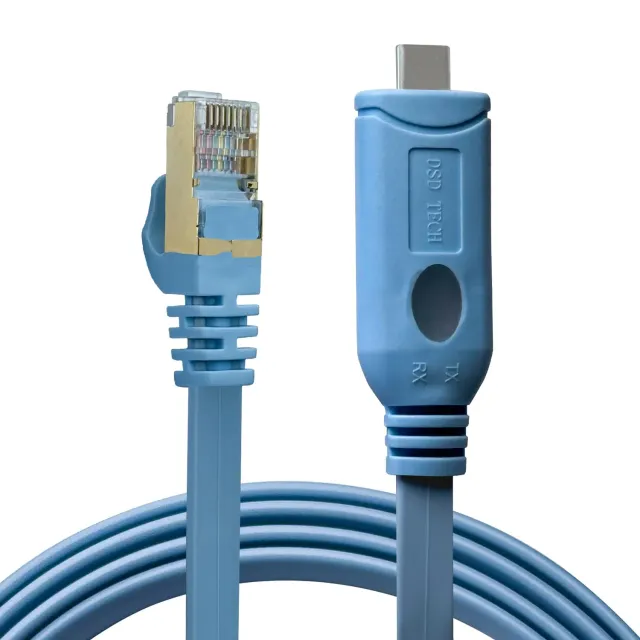 PLC Tech SH-RJ45C câble console USB-C RJ45 1,8 m RS232