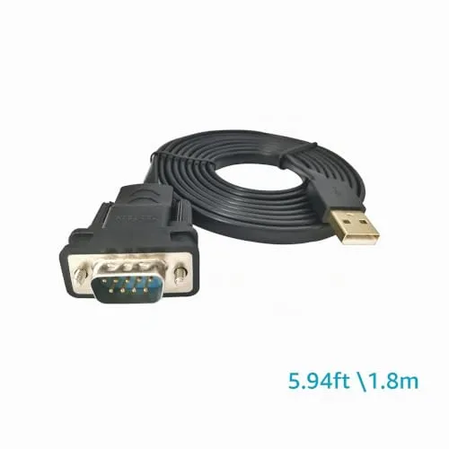 DSD TECH SH-RS232D2 câble USB vers série RS232 DB9 1,8 m