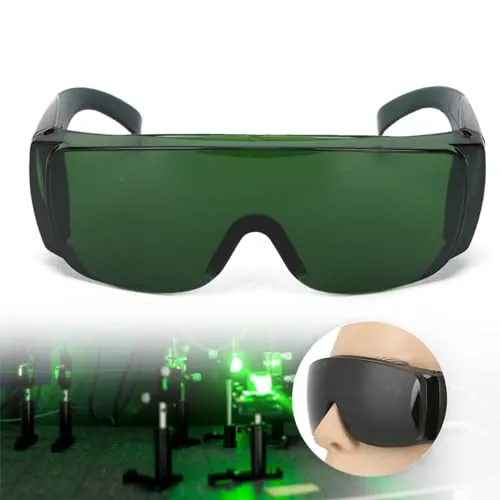 Garosa lunettes de protection laser filtre 405–1064 nm vertes