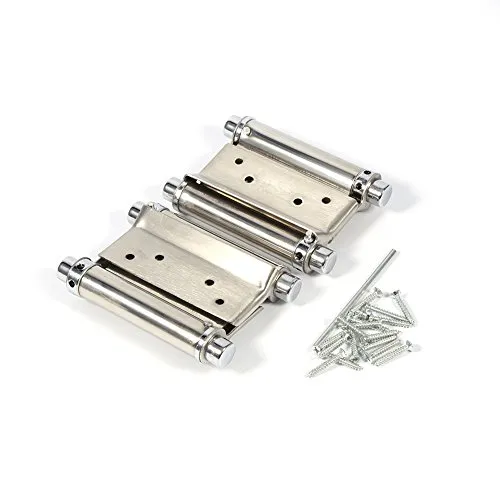 Garosa charnière à ressort double action 3 pouces, lot de 2 en inox