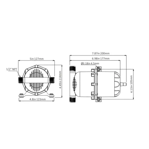 Garosa Réservoir Accumulateur Hydraulique 0,75L 125 PSI