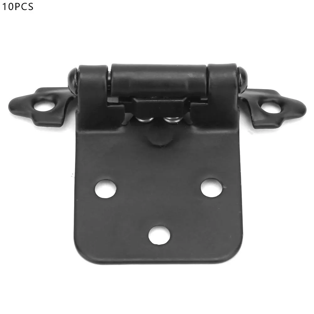 Garosa charnières ressort noires auto-fermeture 10 pcs