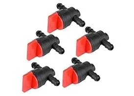 Garosa vanne d’arrêt carburant 1/4 pouce lot de 5 en plastique