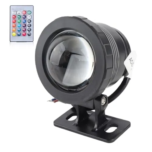 Garosa projecteur LED RGB 12 V 10 W étanche noir