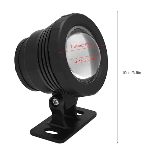 Garosa projecteur LED RGB 12 V 10 W étanche noir