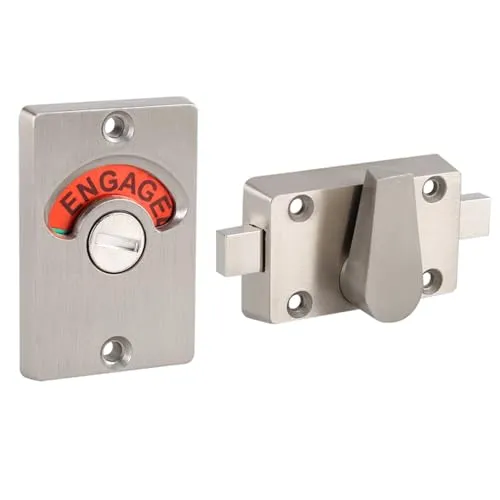 Garosa verrou indicateur de porte WC vacant/occupé acier inoxydable