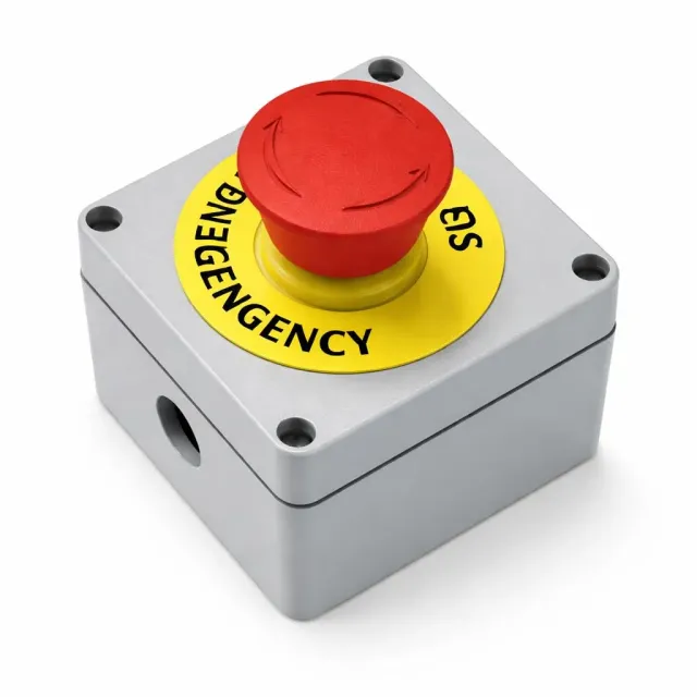 Garosa interrupteur d’arrêt d’urgence IP66 aluminium