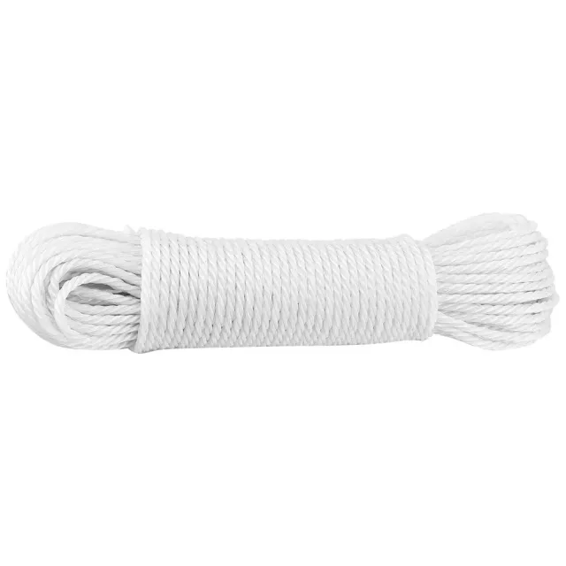 Garosa corde utilitaire en nylon 20 m blanche tressée
