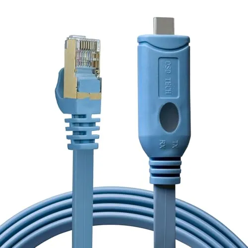 PLC Tech SH-RJ45C câble console USB-C RJ45 1,8 m RS232