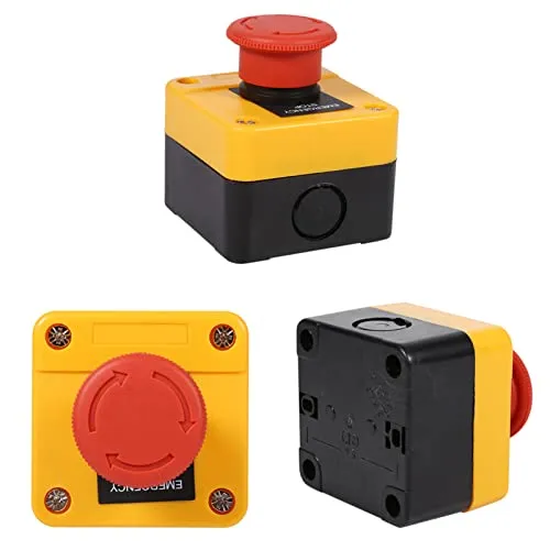 Garosa bouton d’arrêt d’urgence DPST 1 NO 1 NC rouge