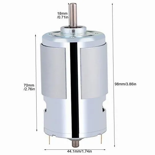 Garosa moteur électrique CC 12 V 100 W 12 000 tr/min, arbre 5 mm