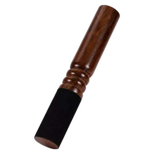 Garosa Maillet pour bol chantant en acajou et peau de mouton