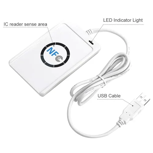 Garosa ACR122U lecteur RFID NFC 13,56MHz USB + 5 cartes IC