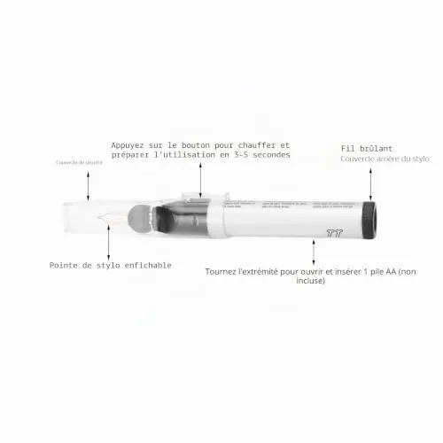 Garosa stylo brûleur à fil portable pour gravure au tungstène