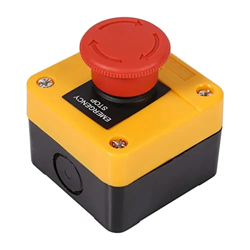 Garosa bouton d’arrêt d’urgence DPST 1 NO 1 NC rouge