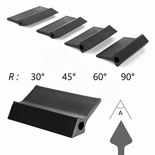 Garosa Bloc de ponçage flexible 14 pièces caoutchouc noir