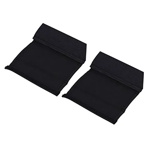 Garosa Housse Poignée Poussette Nylon Noir 13 cm Lot de 2