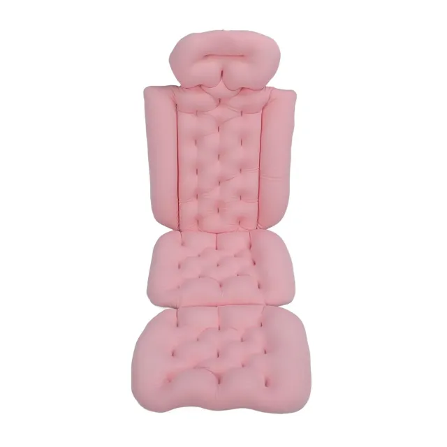 Garosa oreiller de bain complet 122 cm noir antidérapant