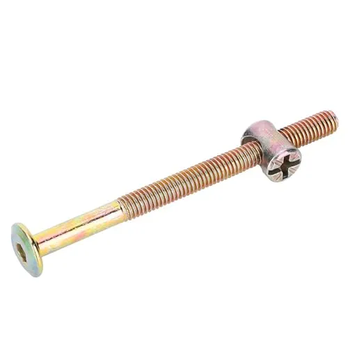 Garosa boulons de meubles M6 100 mm, lot de 10 zingués