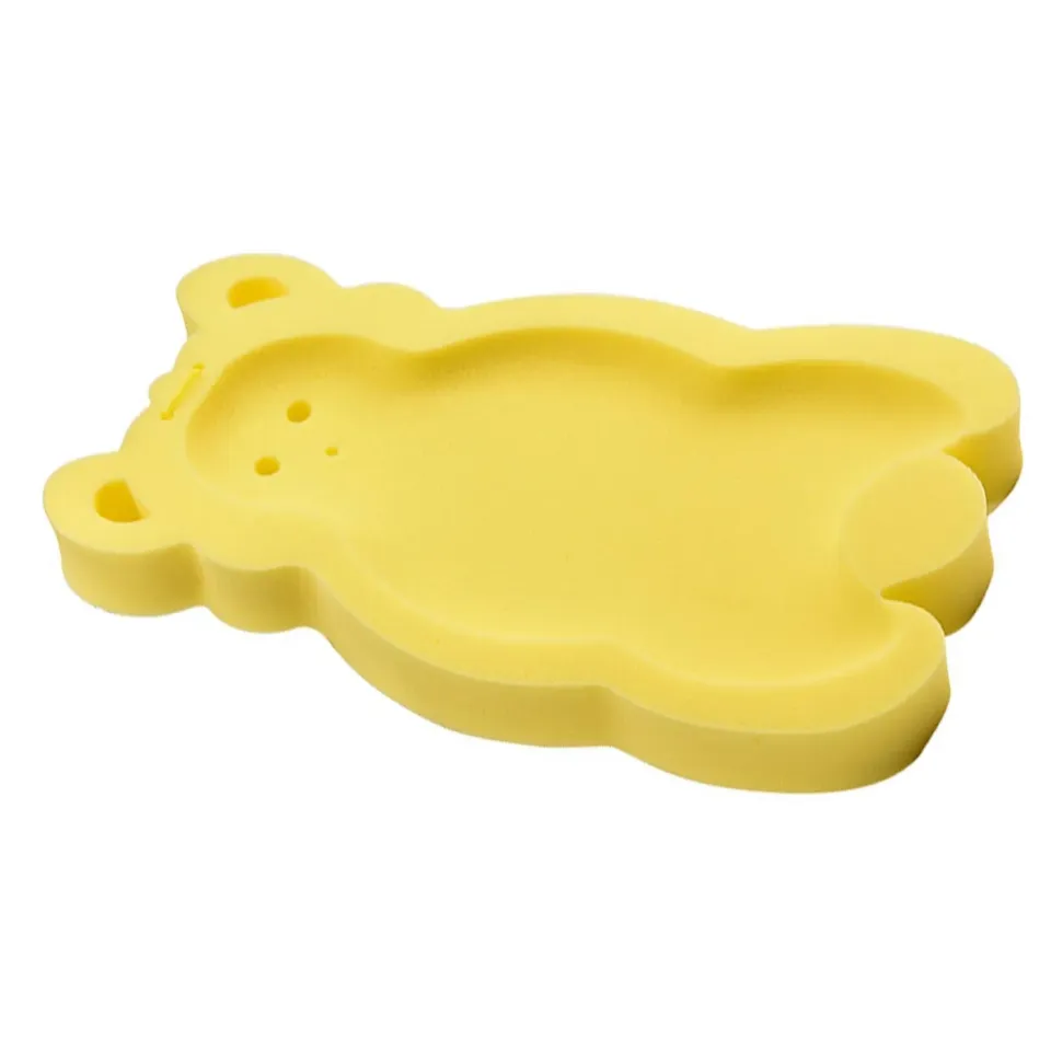 Garosa coussin de bain bébé jaune en éponge antidérapant