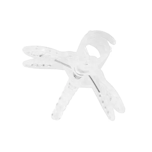 Garosa pince d’orchidée 3,5 × 3,5 cm transparente, lot de 100