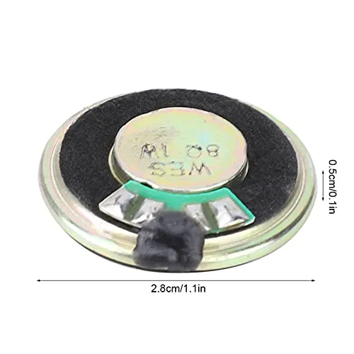 Garosa haut-parleurs 28 mm 8 Ω 1 W lot de 2 avec boîtier métal