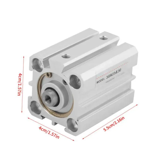 Garosa SDA 25x30 vérin pneumatique double effet aluminium