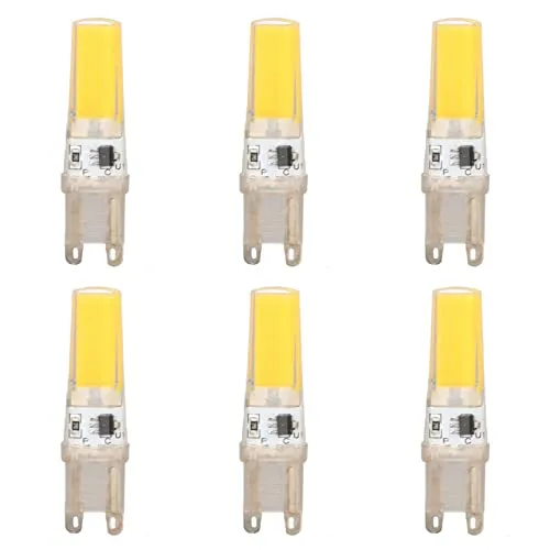 Garosa ampoule LED G9 9 W 3000 K blanc chaud, lot de 6