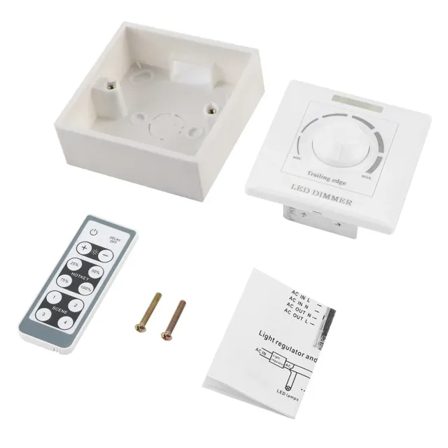 Garosa gradateur LED 200 W 220 V avec télécommande infrarouge