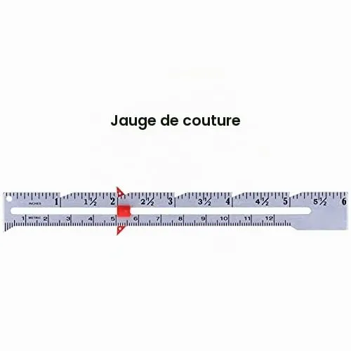 Garosa Jauge ourlet couture aluminium coulissante