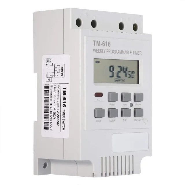 Garosa minuterie numérique LCD 12 V programmable