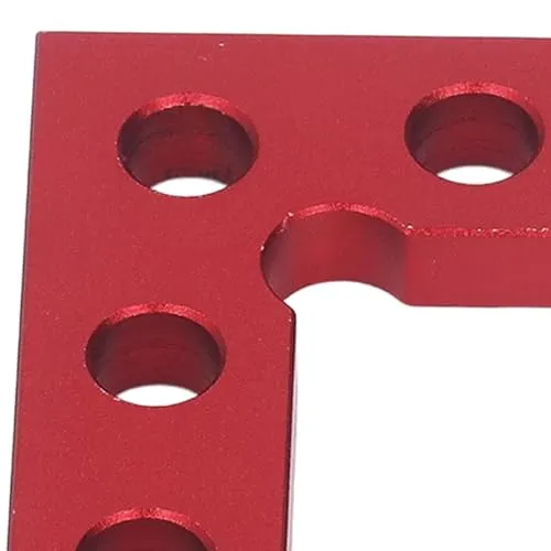 Garosa chercheur de centre carré règle de centrage en aluminium rouge