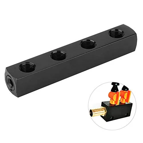 Garosa Répartiteur pneumatique 4 voies 1/4 BSPP en acier inoxydable