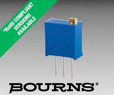 Bourns 3296X-1-204LF potentiomètre ajustable multitours 200 kΩ traversant