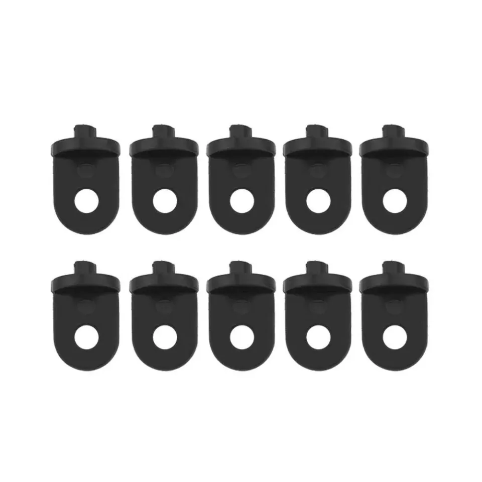 Garosa crochets de serre en plastique lot de 10, noirs