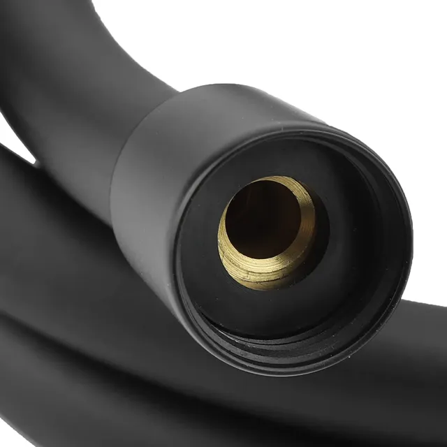 Garosa tuyau de douche PVC 1,5 m noir mat antienroulement