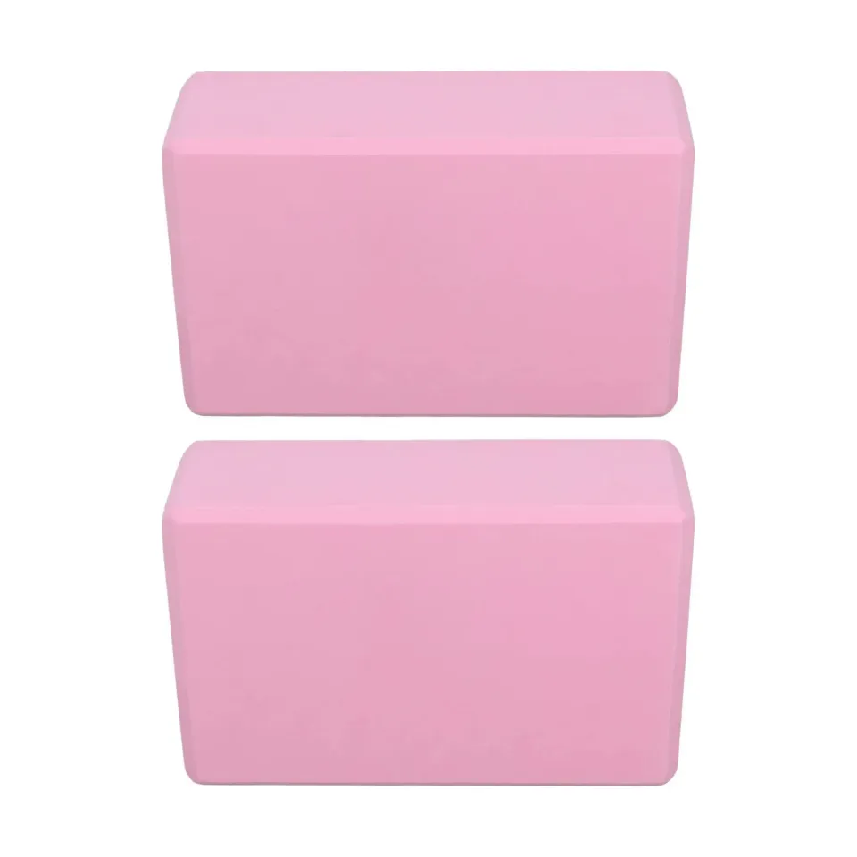 Garosa blocs yoga mousse rose lot 2 antidérapants