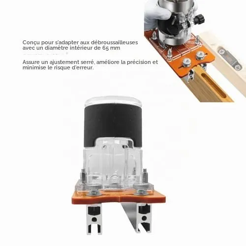 Garosa base défonceuse compacte 65 mm aluminium