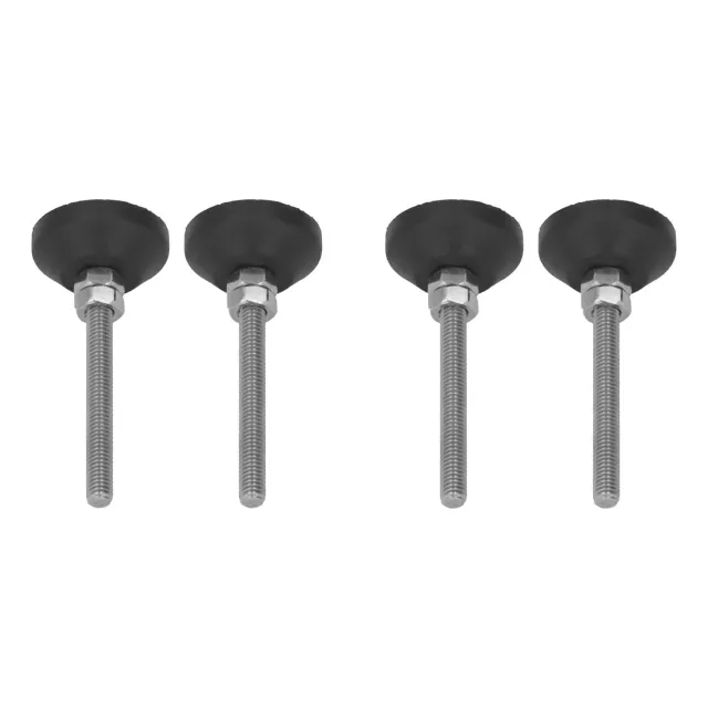 Garosa supports de nivellement pivotants M6 50 mm, patins antidérapants en lot de 4