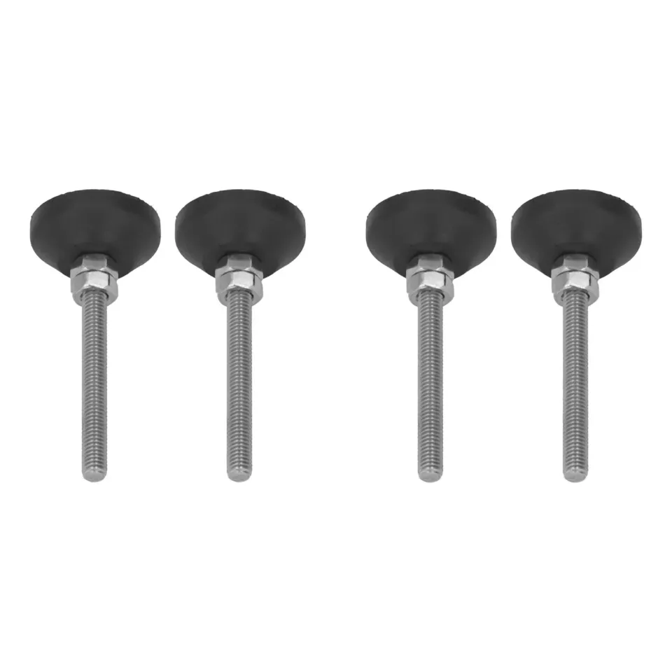 Garosa supports de nivellement pivotants M6 50 mm, patins antidérapants en lot de 4