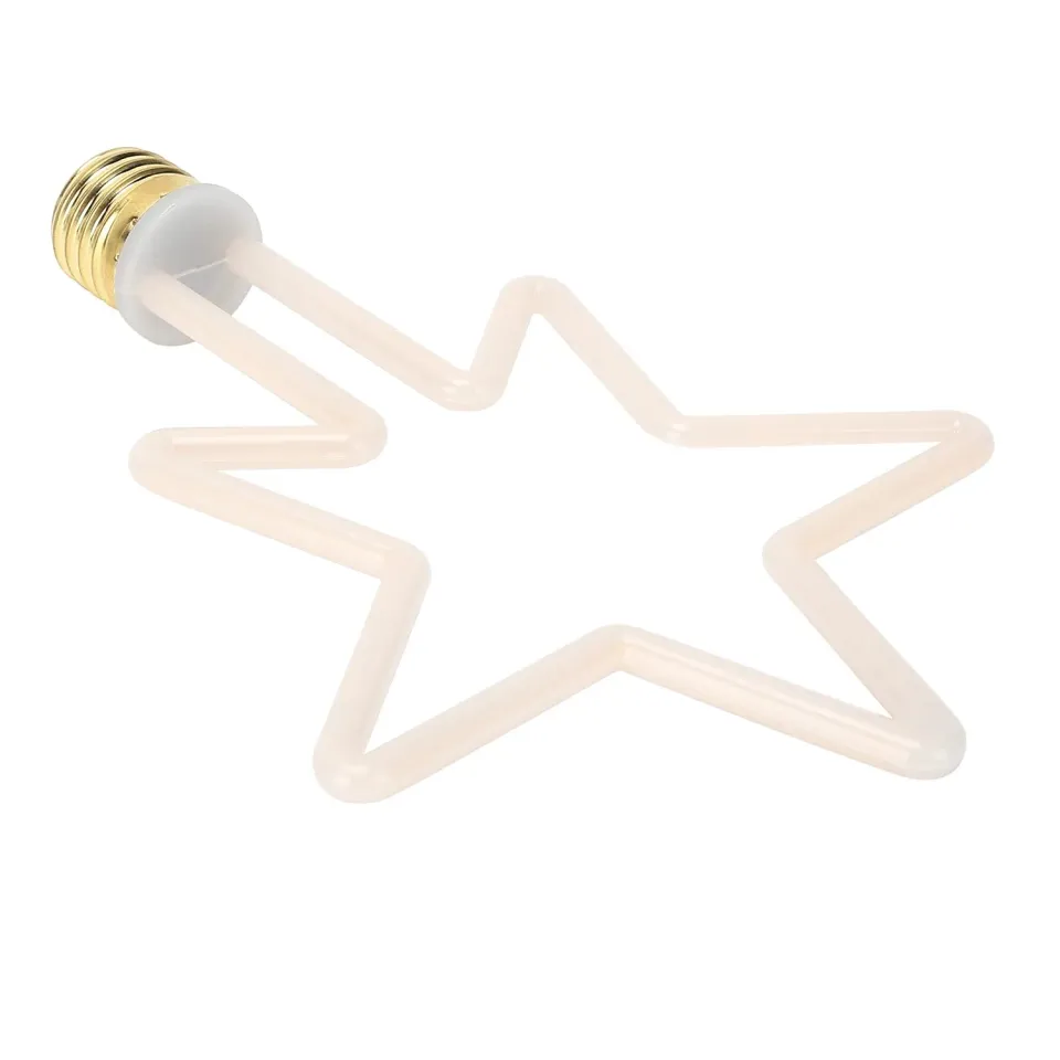 Garosa ampoule LED étoile à 5 branches E27 8 W lumière chaude