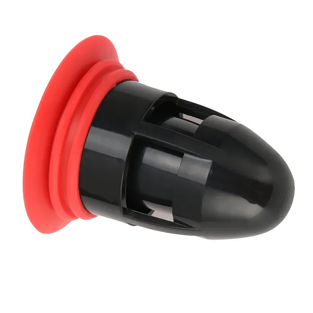 Garosa siphon de sol anti-odeur noir rouge PP silicone