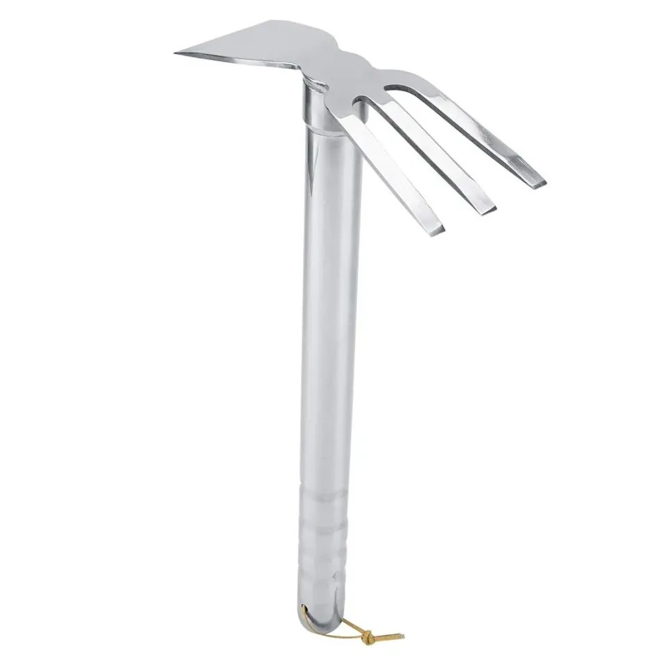 Garosa Houe râteau 2 en 1 acier jardin 39 cm