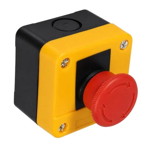Garosa bouton d’arrêt d’urgence DPST 1 NO 1 NC rouge