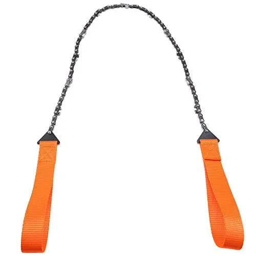 Garosa scie à chaîne manuelle pliante 103 cm orange avec sac