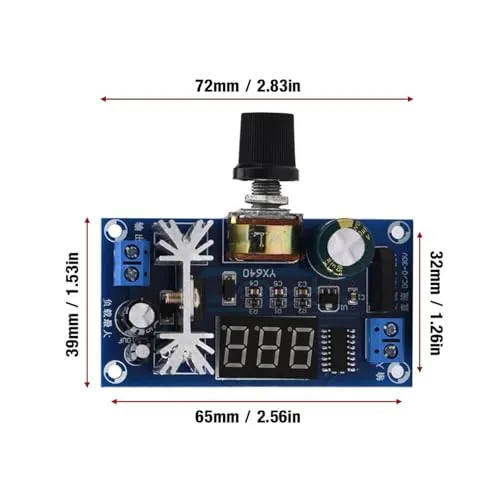 Garosa LM317 régulateur de tension réglable avec afficheur