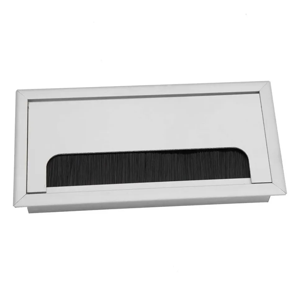 Garosa passe-câbles de bureau taille M carré aluminium